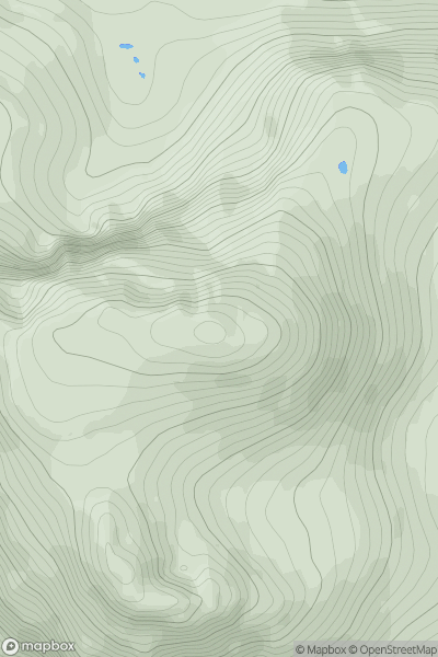 Thumbnail image for Cul Mor [Lochinver to Ullapool] showing contour plot for surrounding peak